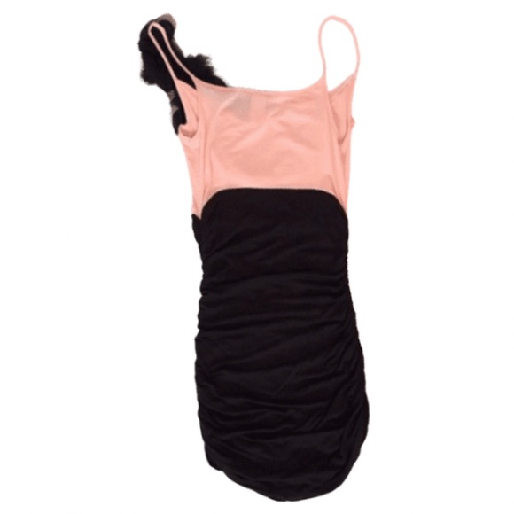 NWOT Pink & Black Rosette Embellished Dress - Picture 4 of 7